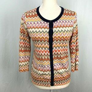 Tabitha Anthropologie Cardigan Sweater M Orange